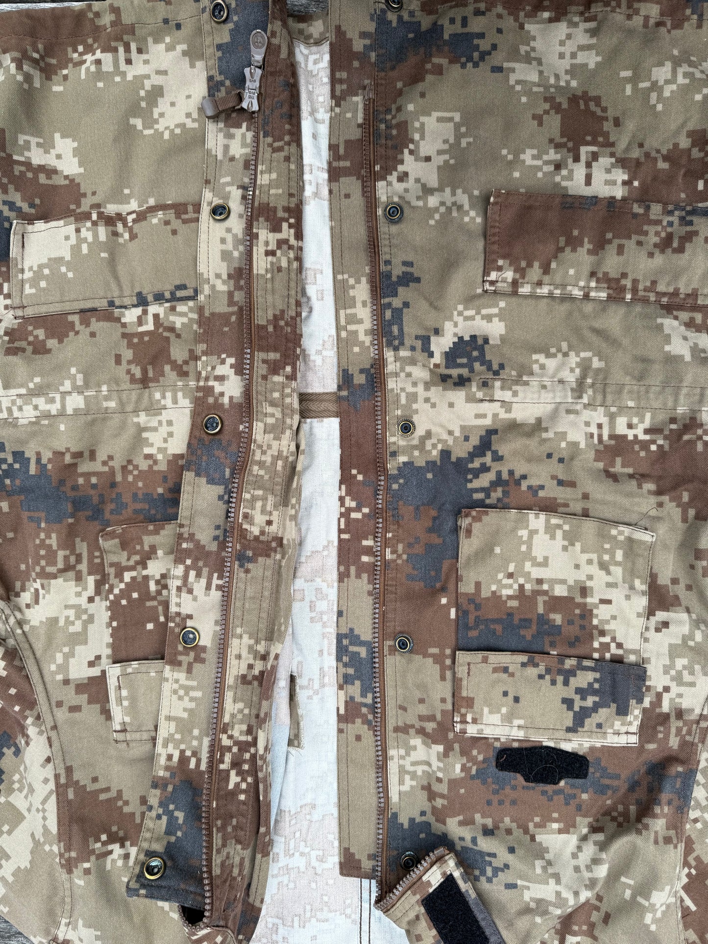 Chinese PLA Type 07 Arid Camo Field Jacket (Medium)-(Large-Short)