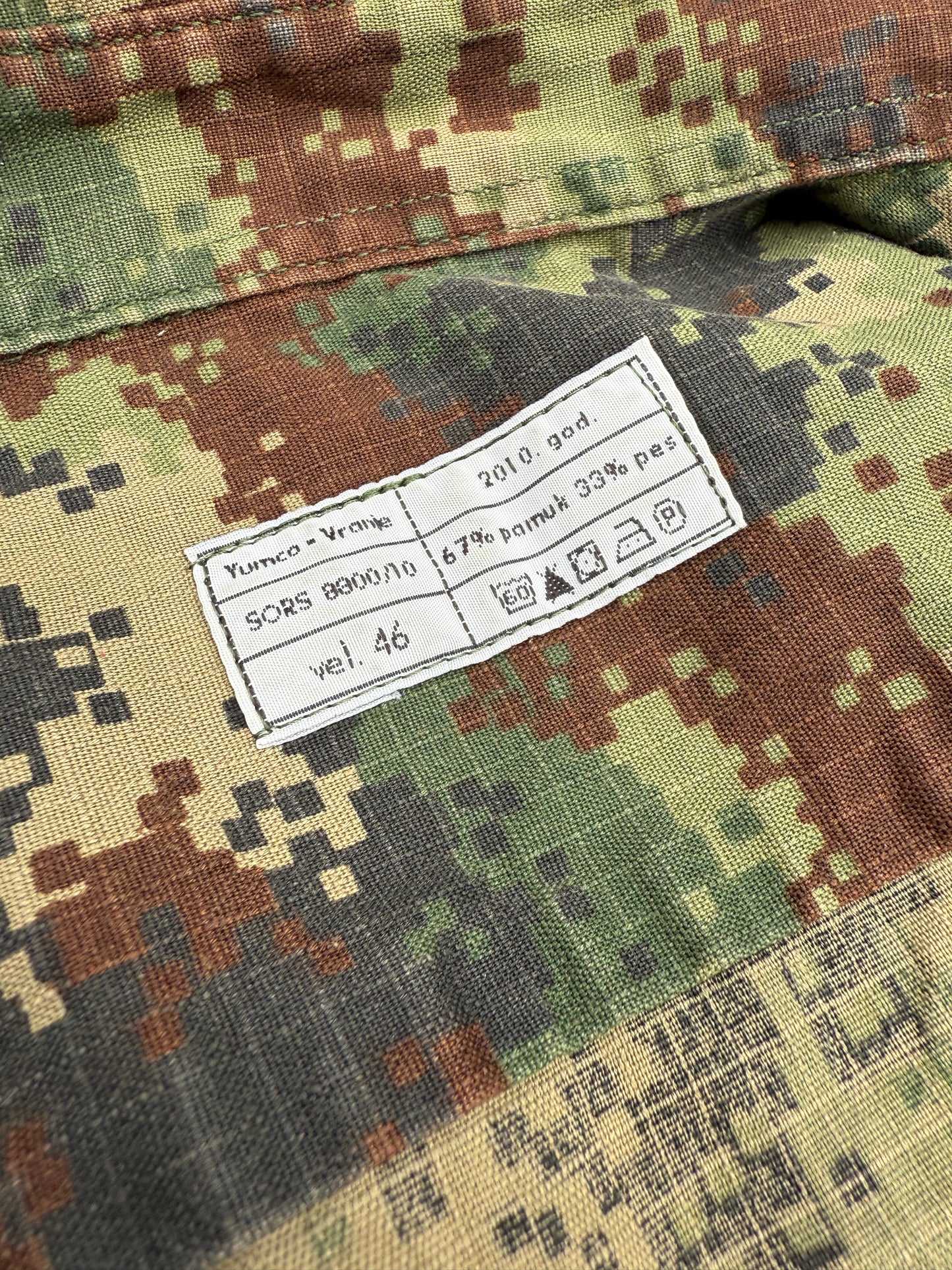 Serbian M10 digital camo field shirt