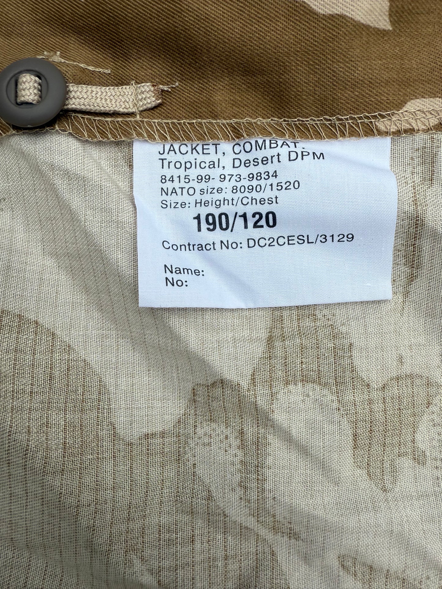 Desert DPM Combat jacket