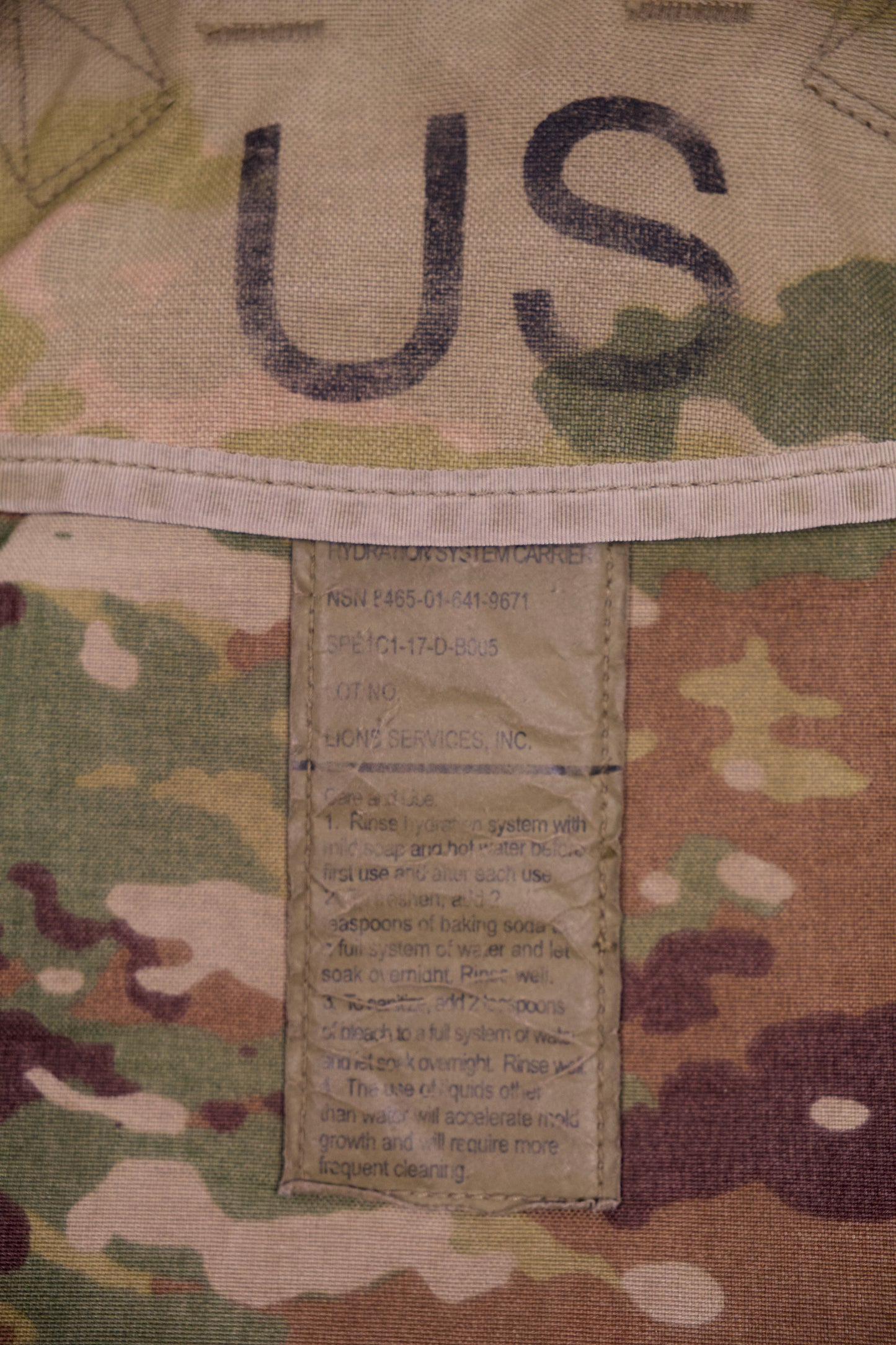 2 Multicam (OCP) Hydration carriers 100oz (no bladder)