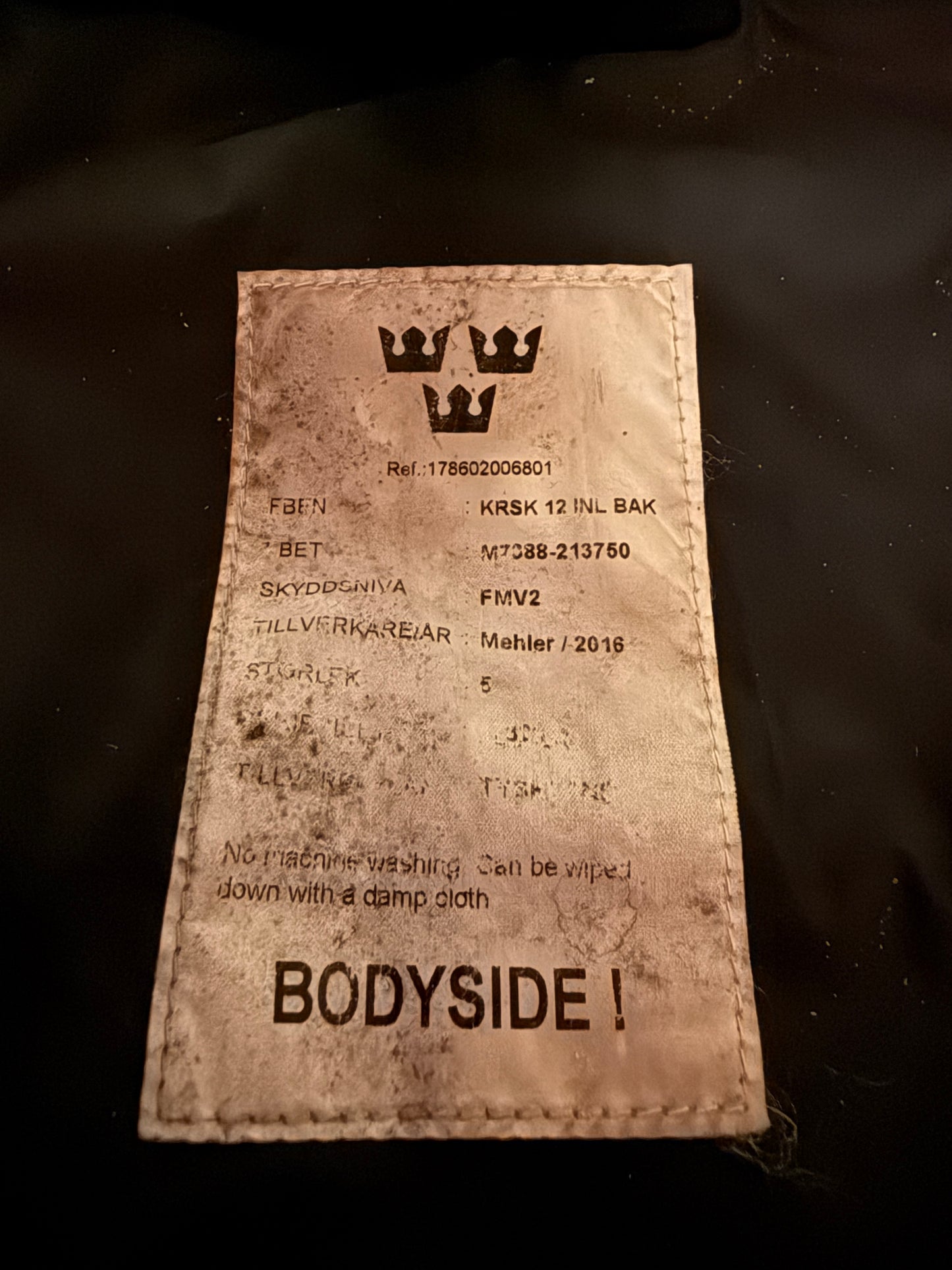 Swedish KRSK 12 Body Armor System w/ FMV2 Soft Armor Inserts