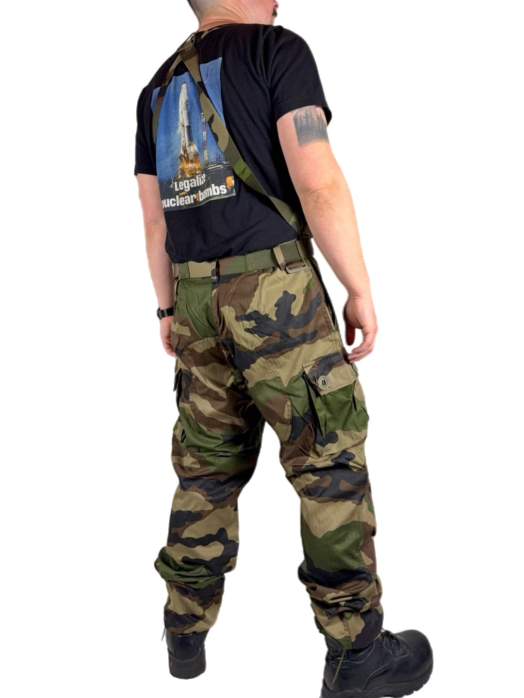 French Army FELIN F4 Combat Pants with suspenders