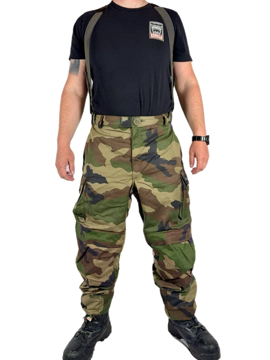 French Army FELIN F4 Combat Pants with suspenders