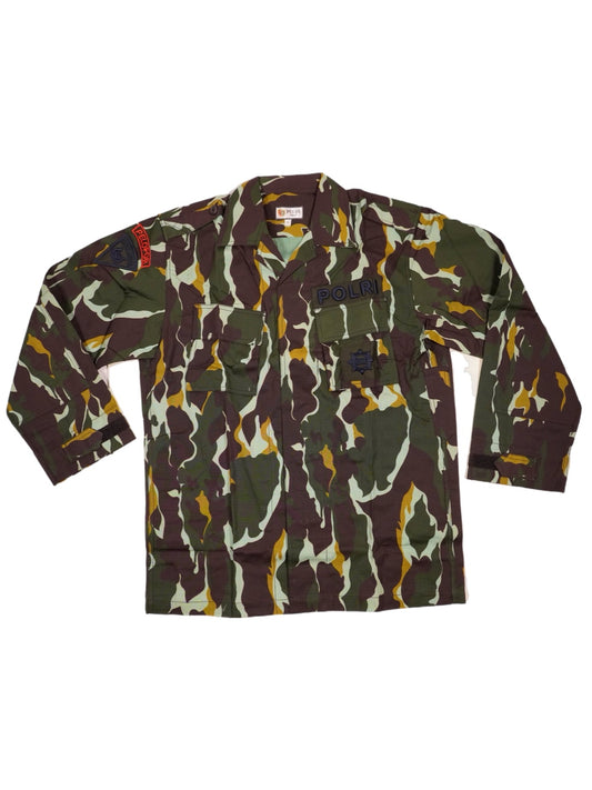 Indonesian POLRI Brimob Loreng Camouflage BDU Top