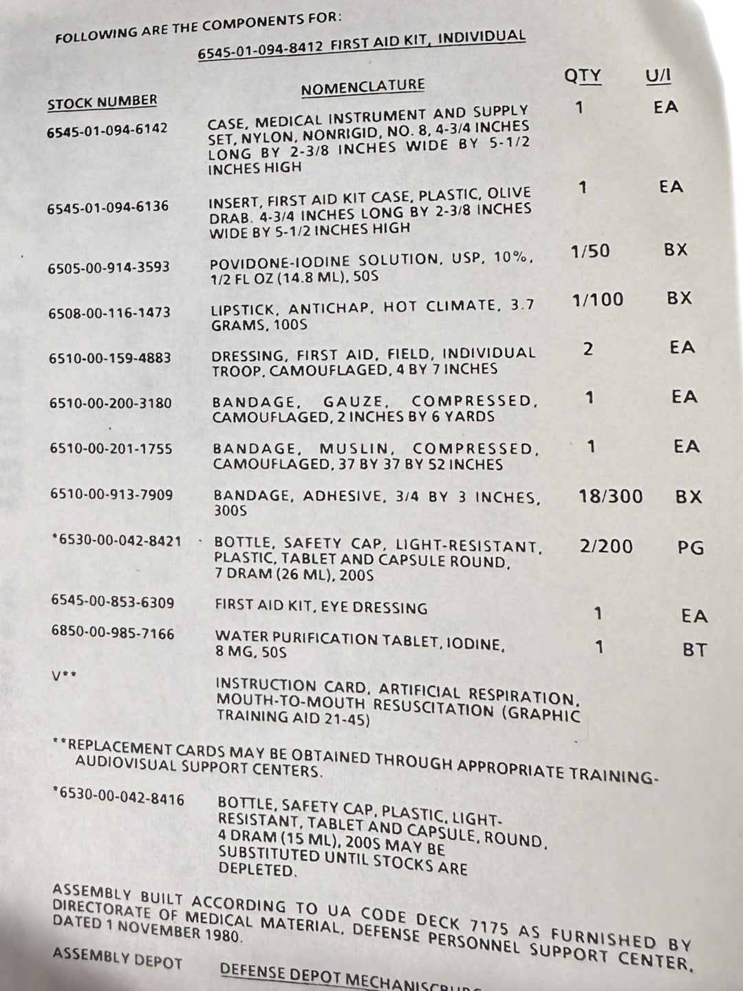 USGI First Aid Kit Case (NOS, 1984 Contract)