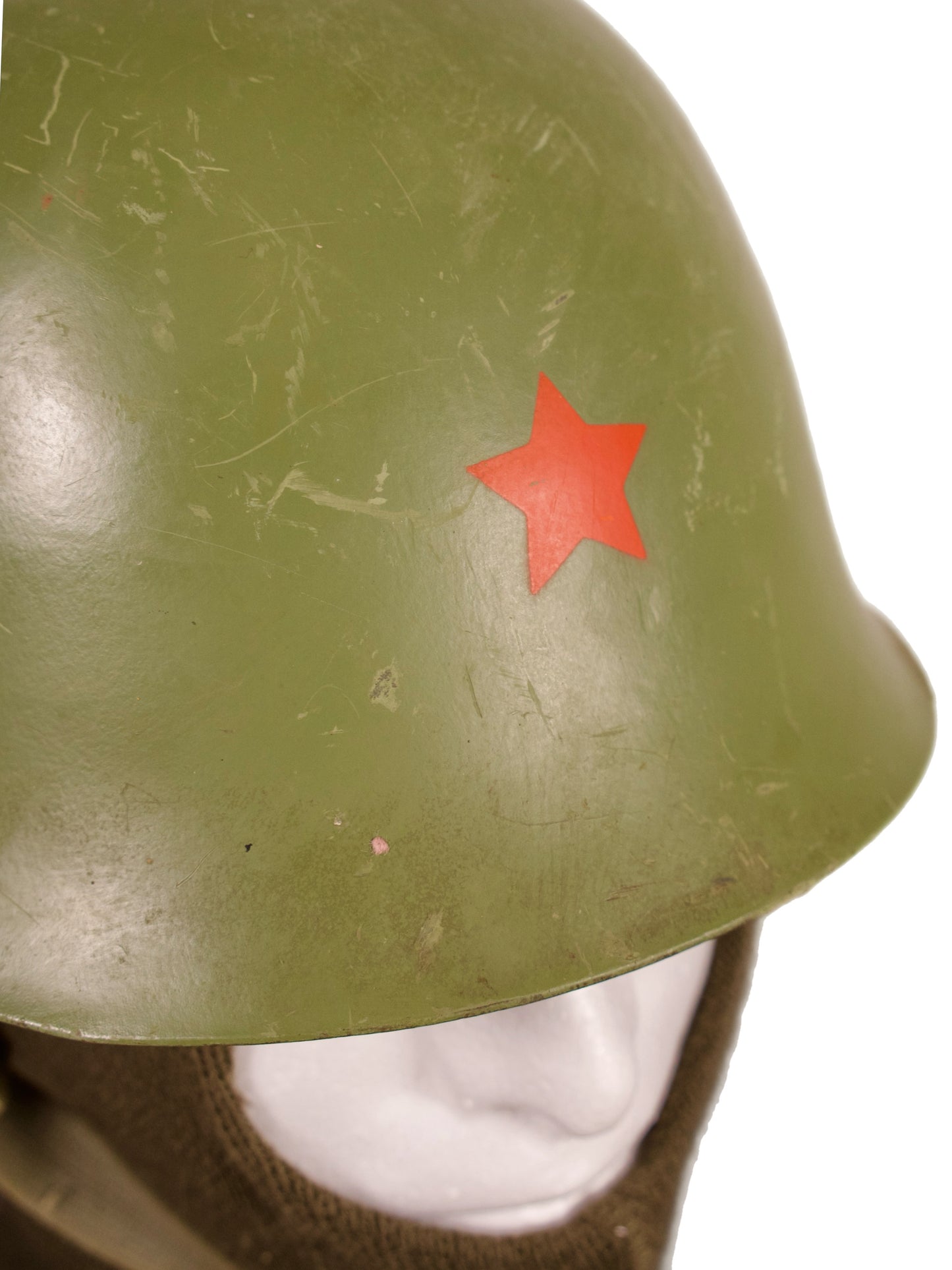 Yugoslavian M59/85 Steel Helmet with Red Star & Scrim Cover