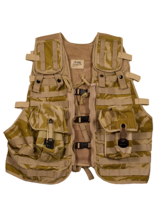 British Military Issue Desert DPM Tactical Load Carrying MOLLE Assault Vest