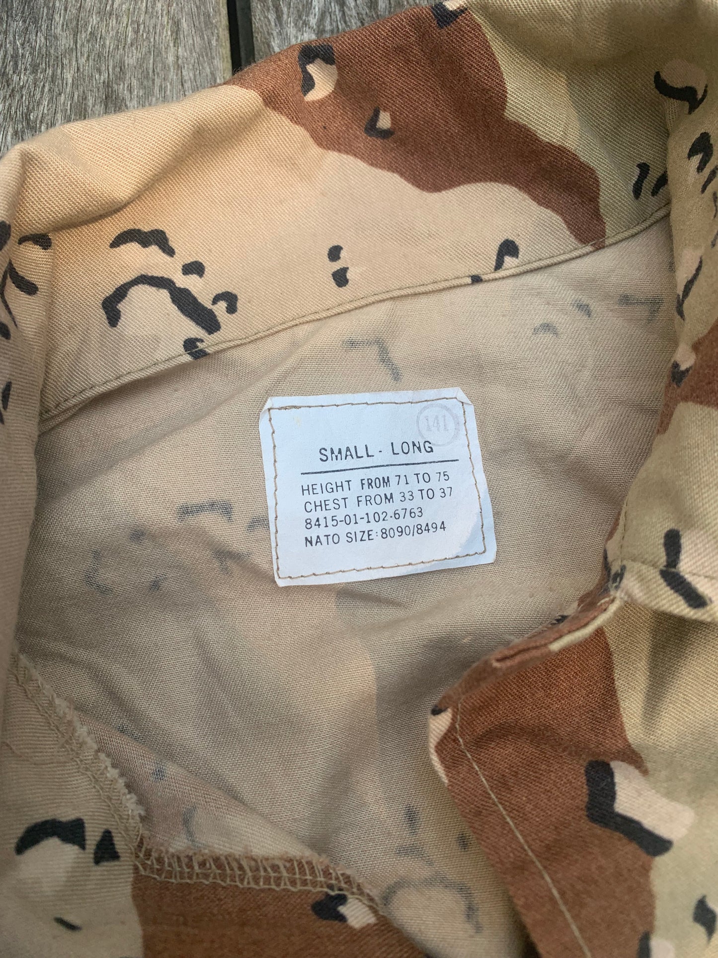 USGI “Choccy chip” DBDU field shirt