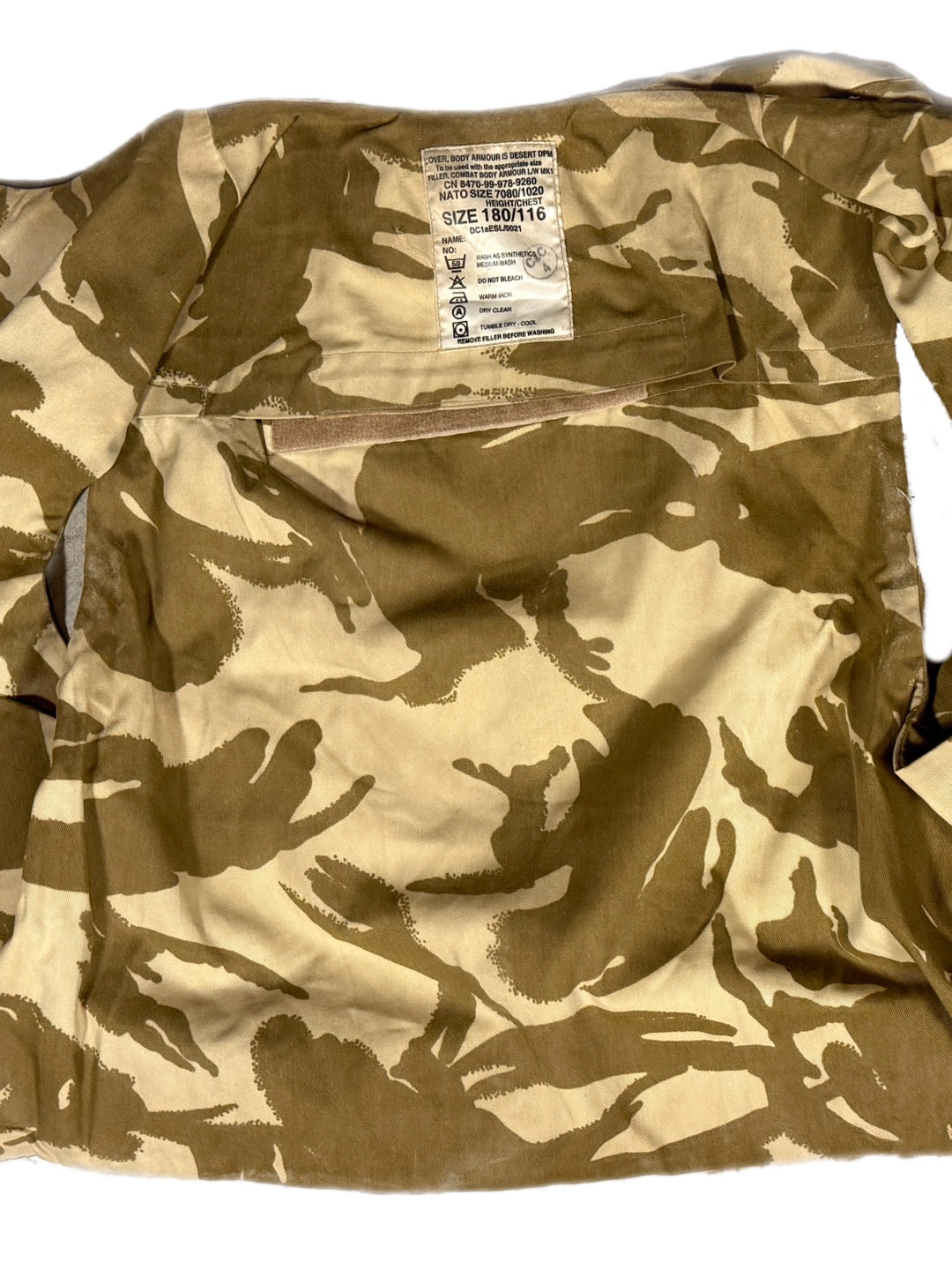 Desert DPM Flak vest CBA cover