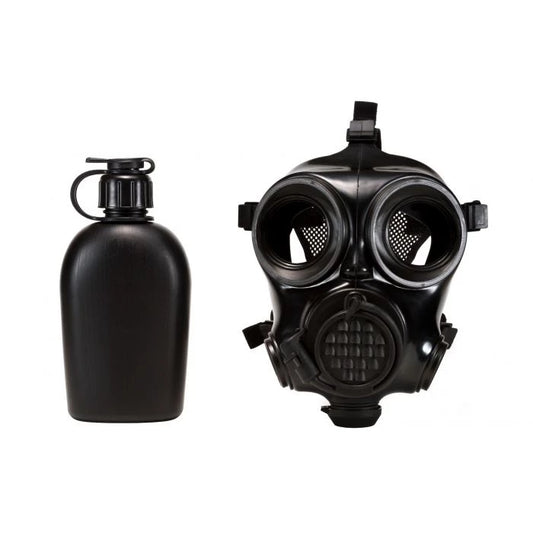 MIRA Safety CM-7M Military Gas Mask - Large | Includes Pre-installed Hydration System & Canteen | CBRN Protection Military Special Forces, Police Squads, and Rescue Teams